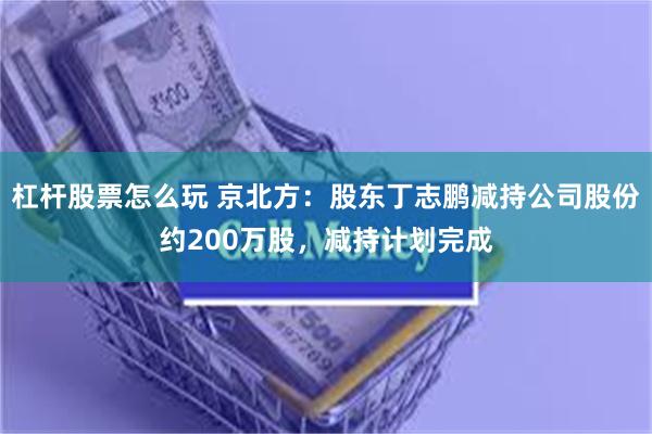 杠杆股票怎么玩 京北方：股东丁志鹏减持公司股份约200万股，减持计划完成